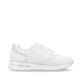 Weiße remonte Damen Sneaker Low D1G10-80 mit einem Reißverschluss. Schuh Innenseite.
