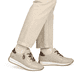 Baskets basses remonte beiges pour femmes D0H11-62 avec fermeture éclair. Chaussure au pied.