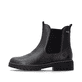Schwarze remonte Chelsea Boots D3W73-00 mit wasserabweisender remonteTEX-Membran. Schuh Außenseite.