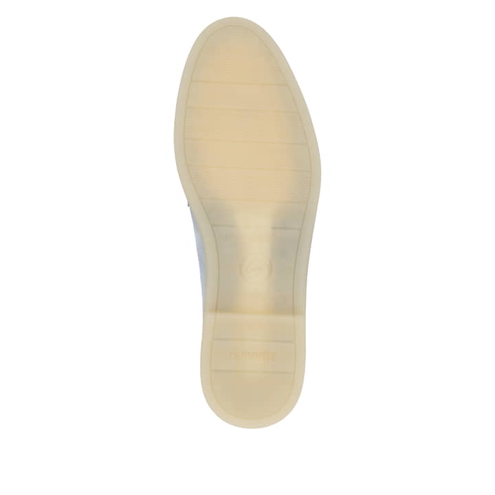 Mocassins Bleus Pour Femme - Chaussures Basses En Cuir Et Synthétique, Semelle Synthétique, Fermeture Lacets