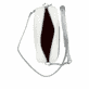 remonte Damen Handtasche Q0627-00 in Glanzschwarz aus Kunstleder mit Überschlag und Reißverschluss. Handtasche getragen.