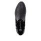 Stahlschwarze remonte Damen Stiefeletten D6893-02 mit stylischer Dekonaht. Schuh Laufsohle.