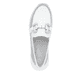 Weiße remonte Damen Loafer D2G02-80 mit einem Gummizug sowie der Komfortweite G. Schuh von oben.