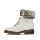 Weiße remonte Damen Schnürstiefel D0B74-80 mit wasserabweisender TEX-Membran. Schuh Außenseite.