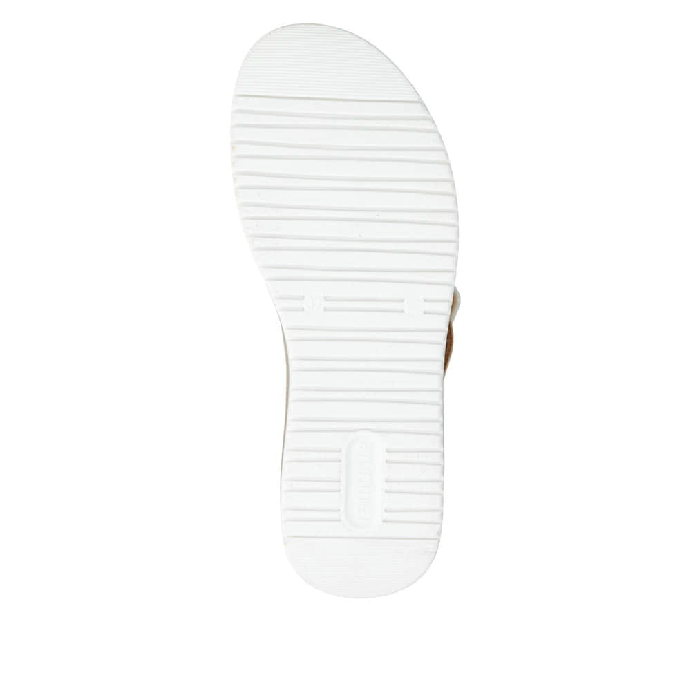 Mules remonte métalliques pour femme D1J61-90 avec finition métallisée. Semelle extérieure de la chaussure.