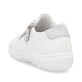 Weiße remonte Damen Schnürschuhe D1E03-80 mit einem Reißverschluss. Schuh von hinten.