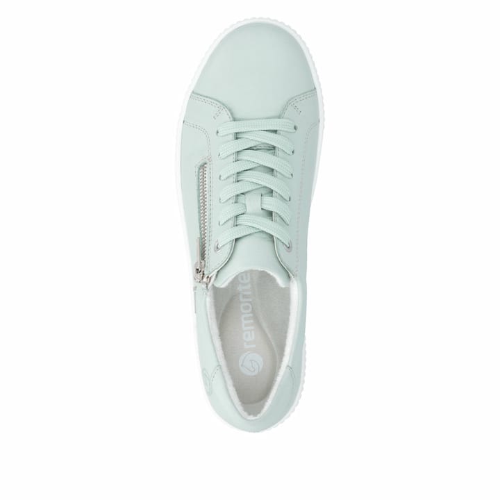 Grüne remonte Damen Schnürschuhe D0700-52 mit wasserabweisender TEX-Membran. Schuh von oben.