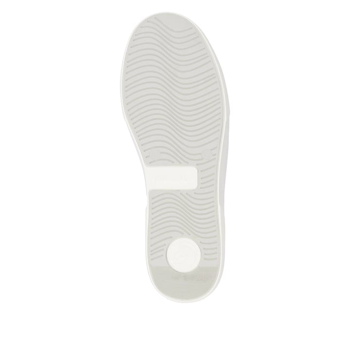 Weiße remonte Damen Sneaker Low D2J00-81 mit Schnürung sowie der Komfortweite G. Schuh Laufsohle.