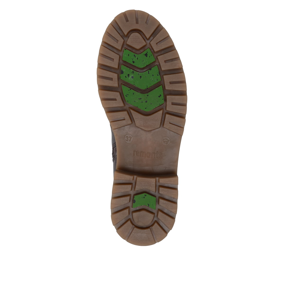 Dunkelbraune remonte Damen Schnürstiefel D0B84-25. Schuh Laufsohle.