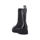 Chelsea Boots remonte noires pour femme D8694-00 avec fermeture éclair. Chaussure vue de dessus.