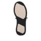 Mocassins remonte noirs femmes D3V01-02 avec fermeture éclair décorative. Semelle extérieure de la chaussure.