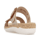 Mules remonte métalliques pour femme R6858-90 avec boucle tendance. Chaussure vue de l'arrière.