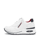 Weiße remonte Damen Sneaker Low D2H00-80 mit Reißverschluss sowie Extraweite H. Schuh Außenseite.