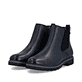 Blaue remonte Chelsea Boots D2Q70-14 mit wasserabweisender remonteTEX-Membran. Schuhpaar seitlich schräg.