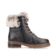 Stahlschwarze remonte Damen Schnürstiefel D0B74-01 mit einer Glass-Fibre Sohle. Schuh Innenseite