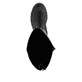
Asphaltschwarze remonte Damen Hochschaftstiefel D0B72-01 mit einer Profilsohle. Schuh von oben