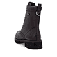 Rote remonte Damen Schnürstiefel D2S73-35 mit wasserabweisender TEX-Membran. Schuh von hinten.