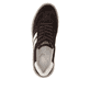 Dunkelbraune remonte Damen Sneaker D3E00-25 mit lightsole+ sowie einer Schnürung. Schuh von oben.