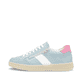 Blaue remonte Damen Sneaker Low D2C02-12 mit Reißverschluss sowie Komfortweite G. Schuh Außenseite.