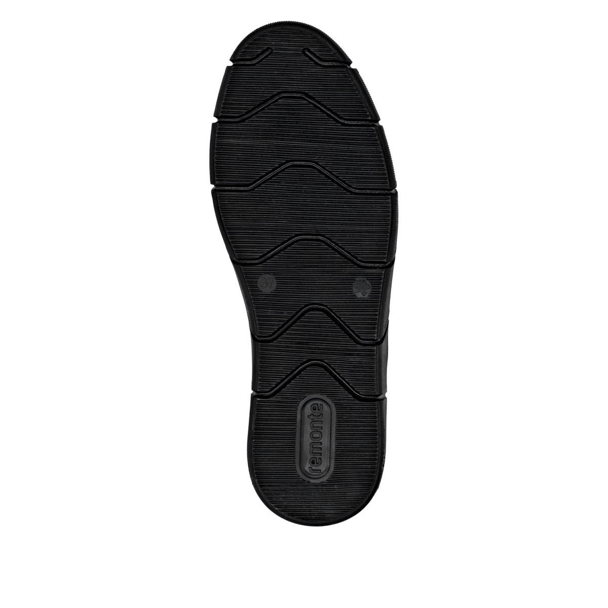 Schwarze remonte Chelsea Boots D1T71-01 mit Reißverschluss sowie Komfortweite G. Schuh Laufsohle.