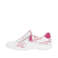 Weiße remonte Damen Schnürschuhe R3403-81 mit einem Reißverschluss. Schuh Außenseite.
