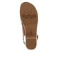 Cremebeige remonte Damen Pantoletten D0N53-80 mit einer leichten Sohle mit Blockabsatz. Schuh Innenseite