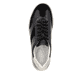 Schwarze remonte Damen Sneaker Low D2C01-03 mit Schnürung sowie Komfortweite G. Schuh von oben.