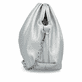 remonte Damen Handtasche Q0627-00 in Glanzschwarz aus Kunstleder mit Überschlag und Reißverschluss. Handtasche getragen.