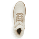 
Perlweiße remonte Damen Schnürstiefel R8480-80 mit Schnürung und Reißverschluss. Schuh von oben