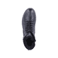 Schwarze remonte Damen Biker Boots D8475-01 mit einer dämpfenden Profilsohle. Schuh Laufsohle