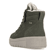 Grüne remonte Damen Kurzstiefel D3B71-54 mit wasserabweisender TEX-Membran. Schuh von hinten.