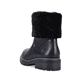 
Nachtschwarze remonte Damen Kurzstiefel D0B71-01 mit Reißverschluss sowie Glass-Fibre. Schuh von hinten