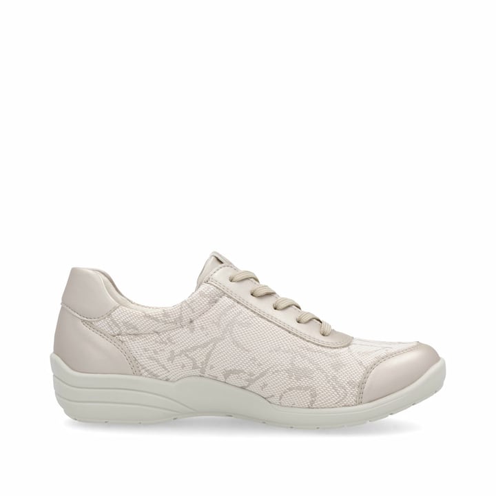 Metallische remonte Damen Sneaker R7637-80 mit metallischem Finish. Schuh Innenseite.