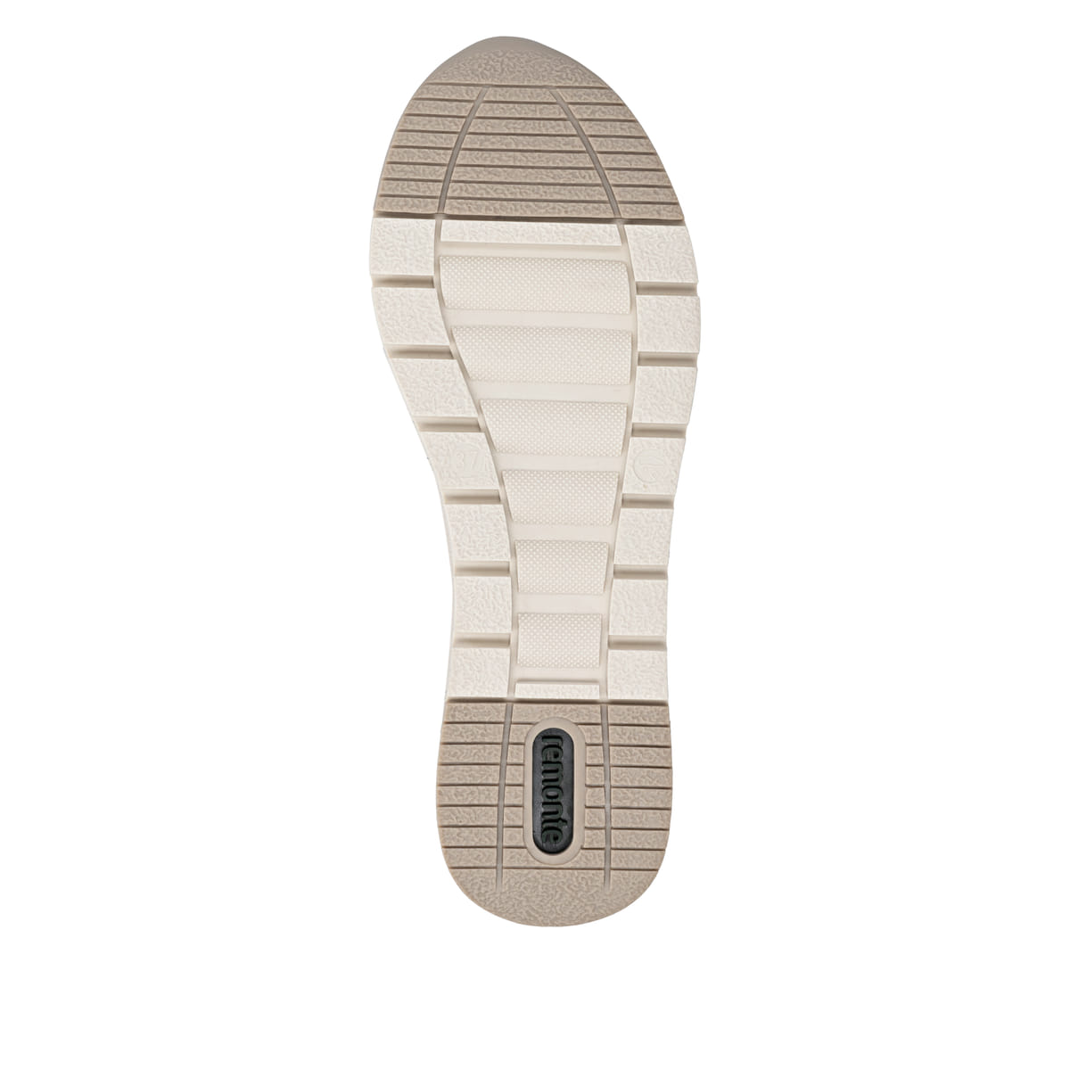 Weiße remonte Damen Sneaker R6773-80 mit wasserabweisender remonteTEX-Membran. Schuh Laufsohle.