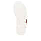 Weiße remonte Riemchensandalen D3J52-80 mit trendiger Schnalle. Schuh Laufsohle.