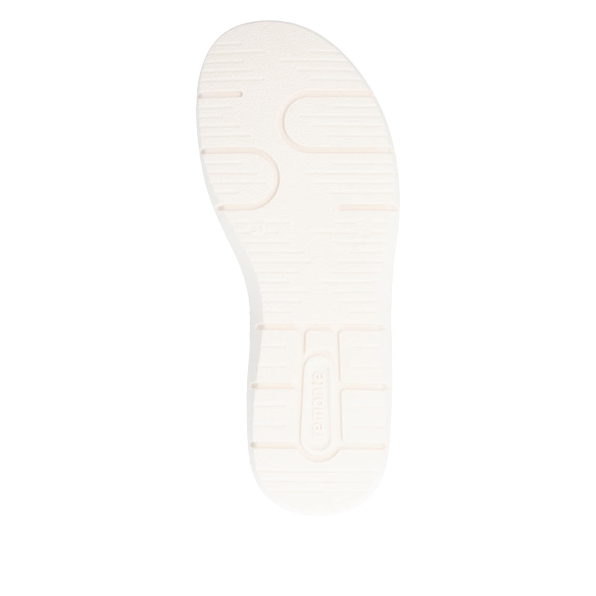 Goldene remonte Keilsandaletten D2K50-90 mit einem Klettverschluss. Schuh Laufsohle.