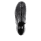 Schwarze remonte Damen Kurzstiefel R7674-04 mit einem Reißverschluss. Schuh von oben.