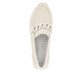 Beige remonte Damen Loafer R6711-60 mit einem Gummizug sowie der Komfortweite G. Schuh von oben.