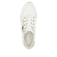 Weiße remonte Damen Sneaker Low D0H11-81 mit einem Reißverschluss. Schuh von oben.