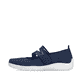 Blaue remonte Ballerinas R3519-14 mit einem Klettverschluss sowie Komfortweite G. Schuh Außenseite.