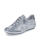 
Himmelblaue remonte Damen Schnürschuhe R1402-11 mit einer dämpfenden Profilsohle. Schuh seitlich schräg