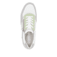 Weiße remonte Damen Sneaker Low D0J01-87 mit einem Reißverschluss. Schuh von oben.