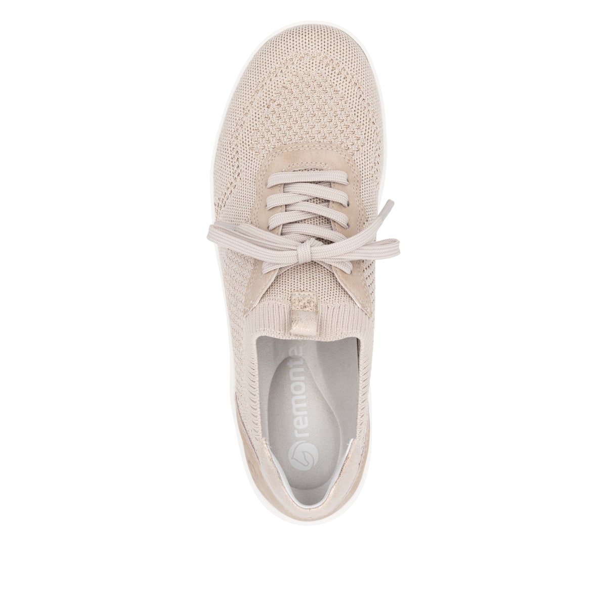 Rosane remonte Damen Slipper D1E05-31 mit einem Gummizug sowie Komfortweite G. Schuh von oben.