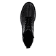 Schwarze remonte Damen Schnürstiefel D8656-00 mit wasserabweisender TEX-Membran. Schuh von oben.