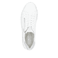Weiße remonte Damen Sneaker Low D2E01-80 mit Reißverschluss sowie Komfortweite G. Schuh von oben.