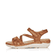 
Karamellbraune remonte Damen Riemchensandalen R6850-22 mit einer Profilsohle. Schuh Außenseite