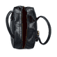 remonte Handtasche Q0737-00 in Schwarz mit Reißverschluss, kleiner Tasche als Anhänger und Schlangenoptik. Geöffnet.