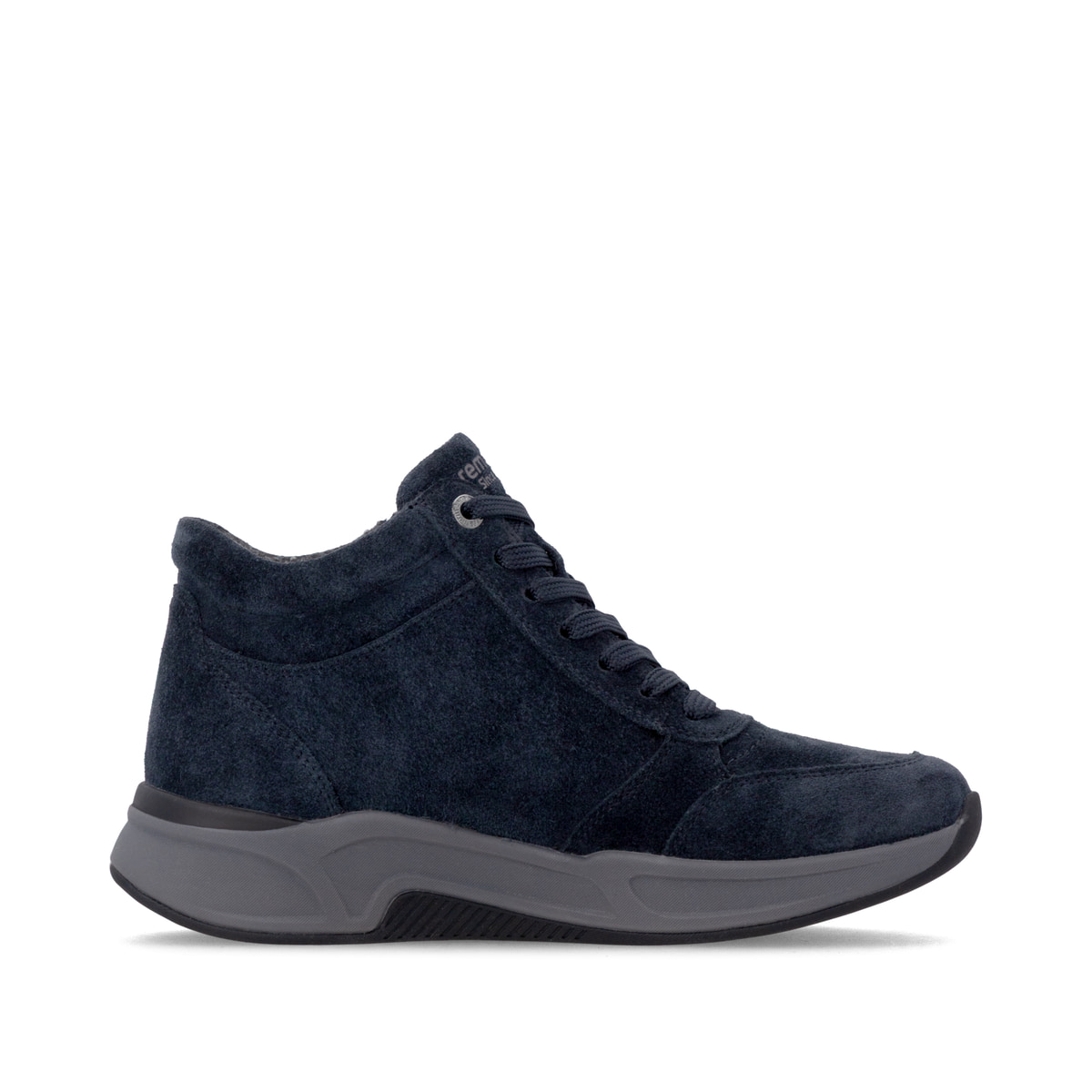 Dunkelblaue remonte Damen Sneaker D3V71-14 mit wasserabweisender TEX-Membran. Schuh Innenseite.