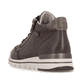 Dunkelbraune remonte Damen Sneaker R6777-25 mit wasserabweisender TEX-Membran. Schuh von hinten.