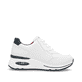 Weiße remonte Damen Sneaker Low D2H00-80 mit Reißverschluss sowie Extraweite H. Schuh Innenseite.